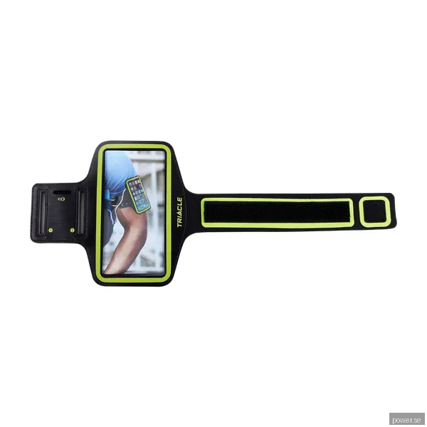 Triacle sportarmband, svart/gul