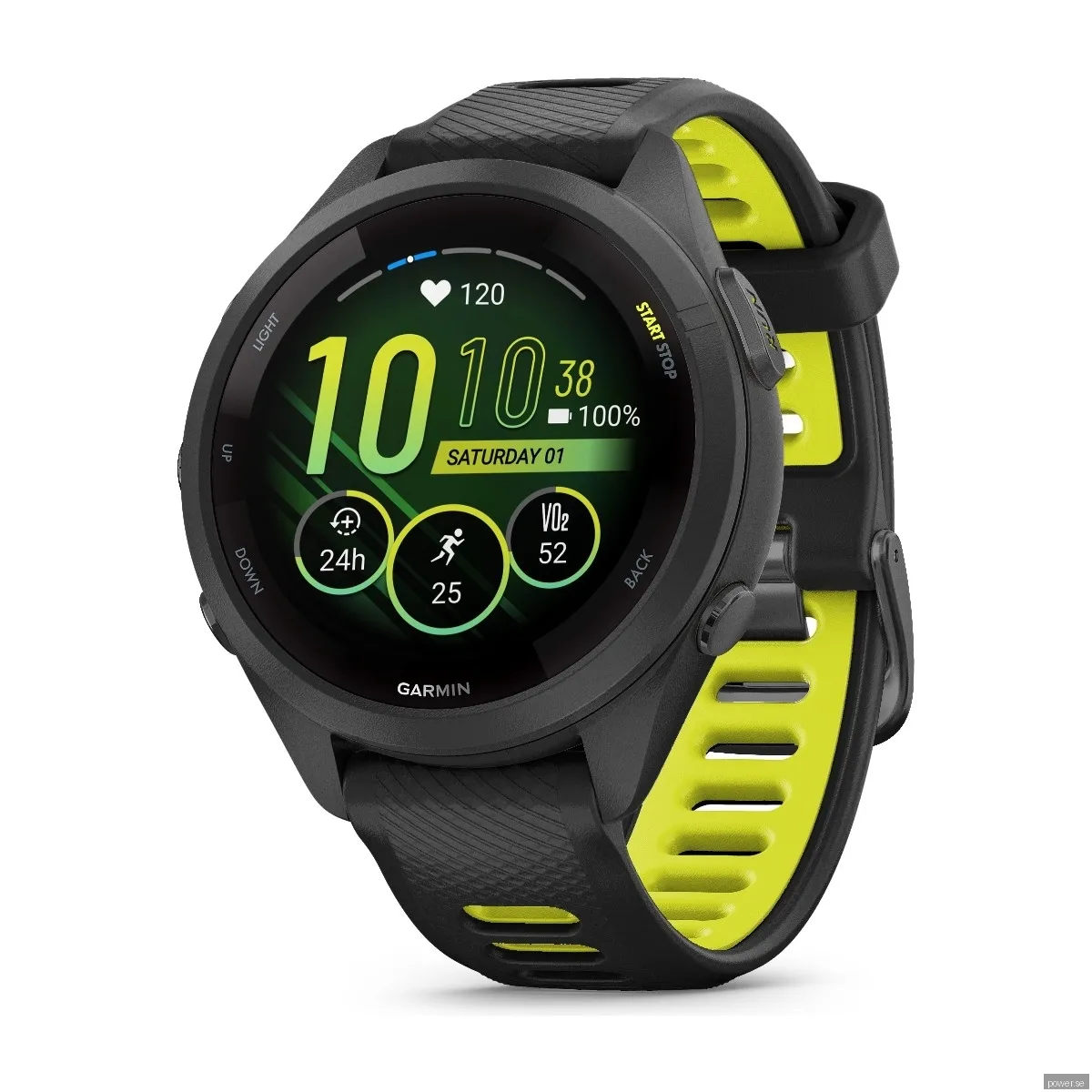 Garmin Forerunner 265S GPS-löparsmartwatch, svart