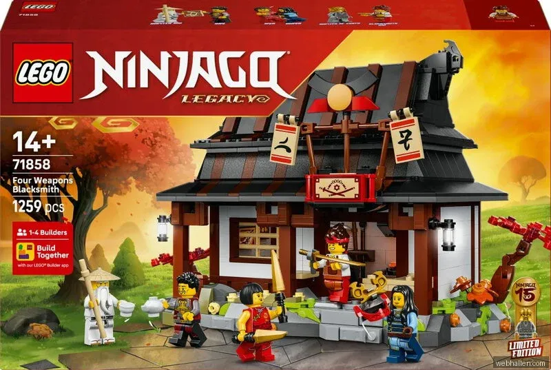 LEGO Ninjago 15-årsjubileum – De fyra vapnens smedja 71858