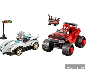 LEGO Sonic Silvers bil mot Knuckles monstertruck
