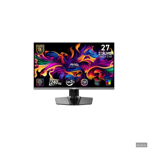 26.5" MSI MAG 272UP - 3840x2160 (4K) - 240Hz - QD-OLED - 15W USB-C
