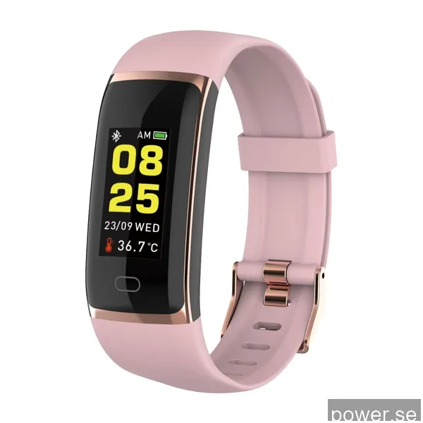 Triacle 112 aktivitetsmätare Hr + Kroppstemperatur, rosa