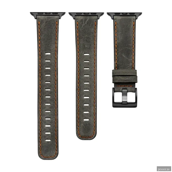 Triacle läderarmband Apple Watch 42/44/45/49 mm, brun