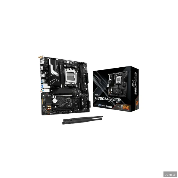 ASRock B850M-X WiFi R2.0 Moderkort - AMD B850 - AMD AM5 socket - DDR5 RAM - Micro-ATX