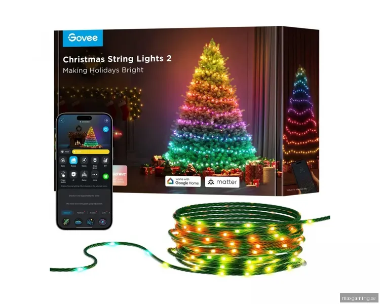 Govee String Lights 2 Smart Julbelysning – 30 meter