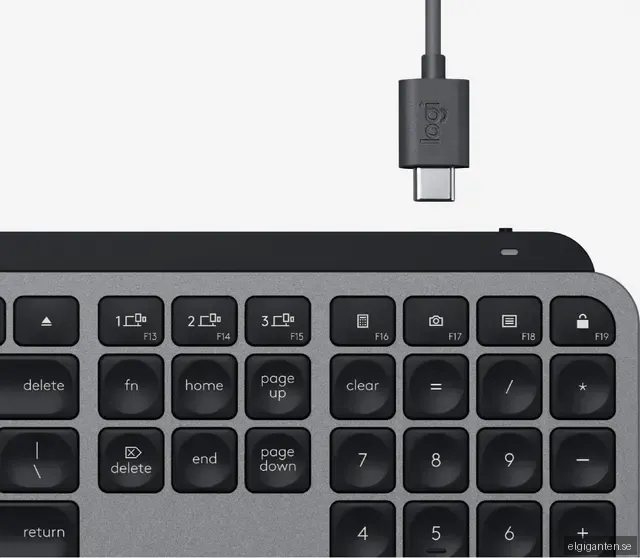 Logitech Mx Keys Mac trådlöst tangentbord (space grey)