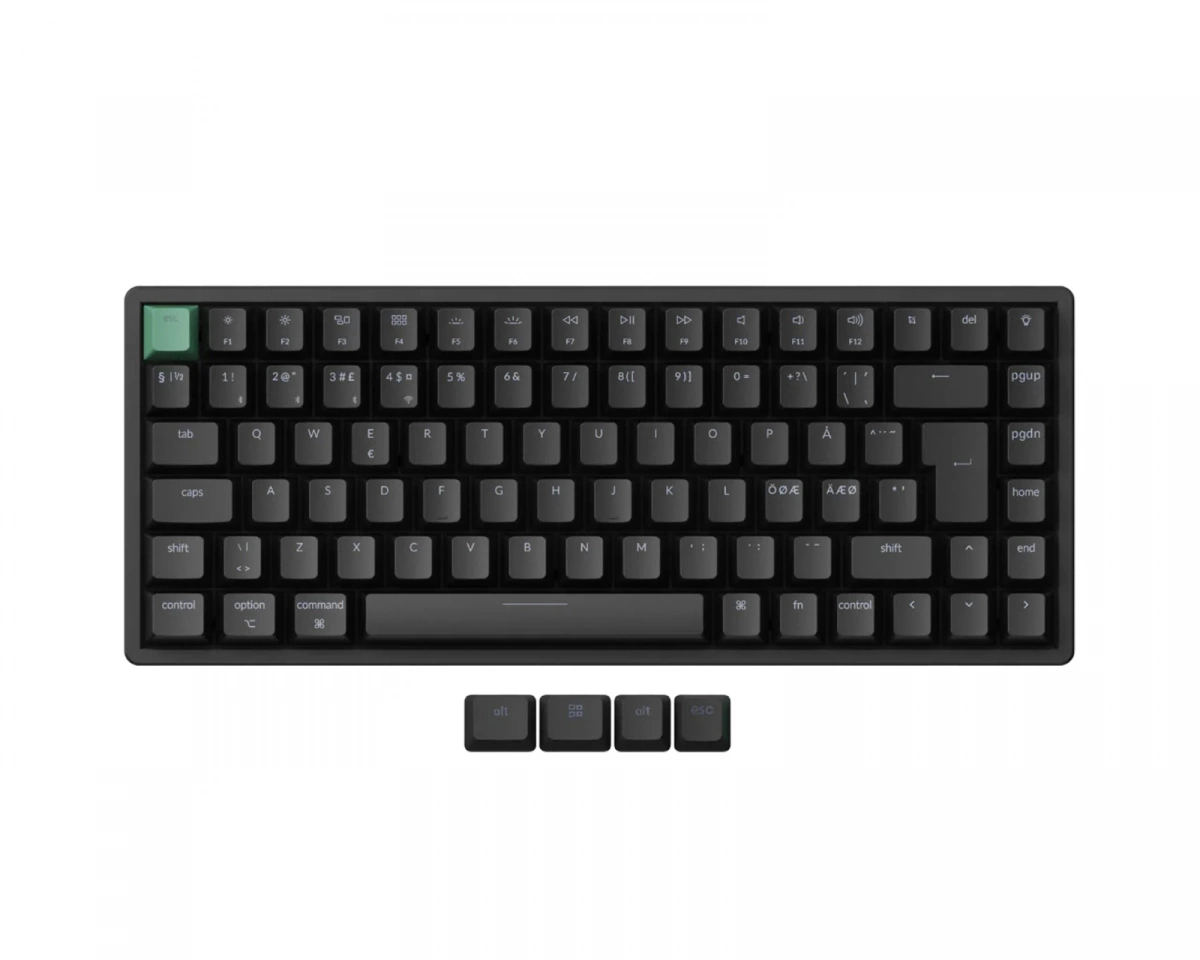 Keychron K2 HE QMK trådlöst gamingtangentbord (svart) -B-Grade
