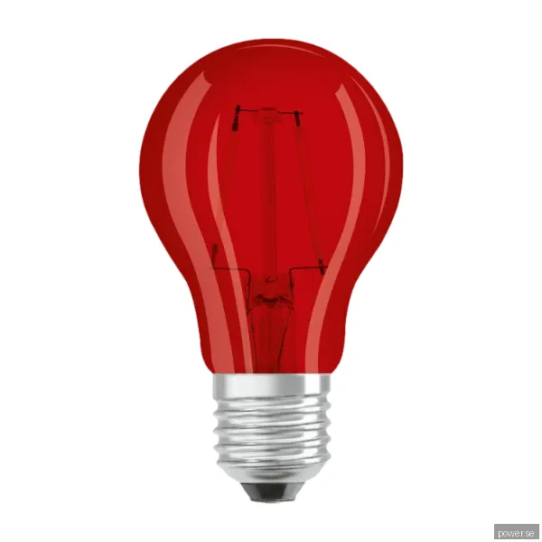 Osram LED-glödlampa Décor Standard 2.5W/510 (7W) Red E27