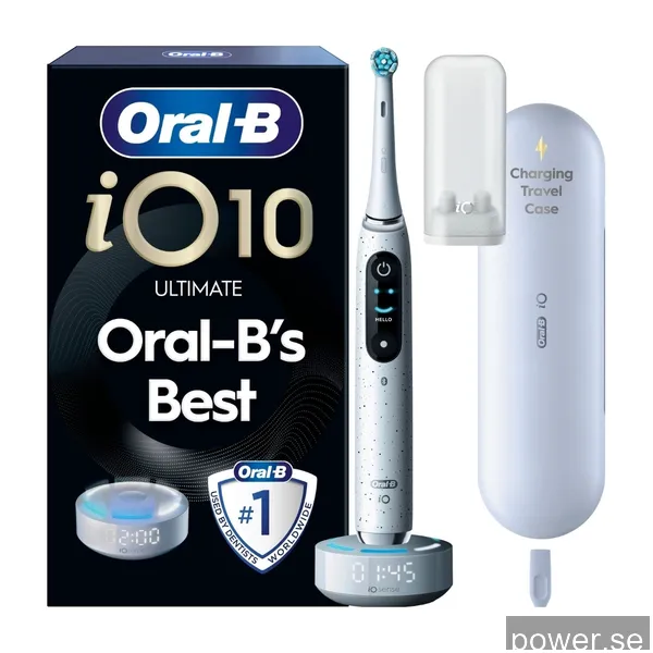 Oral-B iO10 Stardust White, Charging Travel Cas