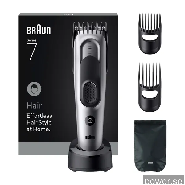Braun Hårtrimmer Series 7 HC7590 - Svart/Rymdgrå