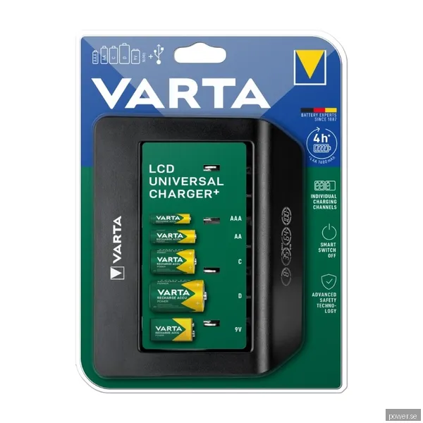 VARTA LCD Universal universalladdare
