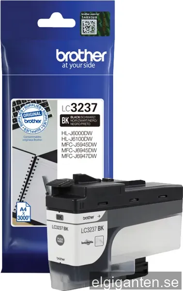 Brother LC-3237BK bläckpatron (svart)