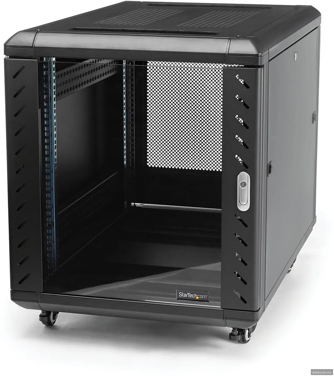 19" Skåp StarTech.com 12U, 603x900x663mm, stående med hjul - Svart