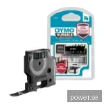 Dymo D1 - Durableetiketter - vit På, svart - 12MM X 3m