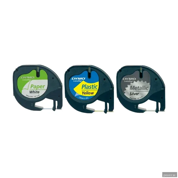 Dymo Letratag Assorted 3 pack etikett-tejp