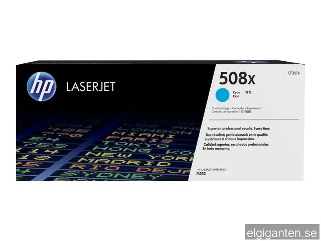 HP toner 508X Original LaserJet Cyan tonerkasett