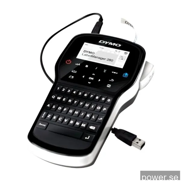 Dymo Labelmanager 280 etikettskrivare Termal Transfer D1 qwerty