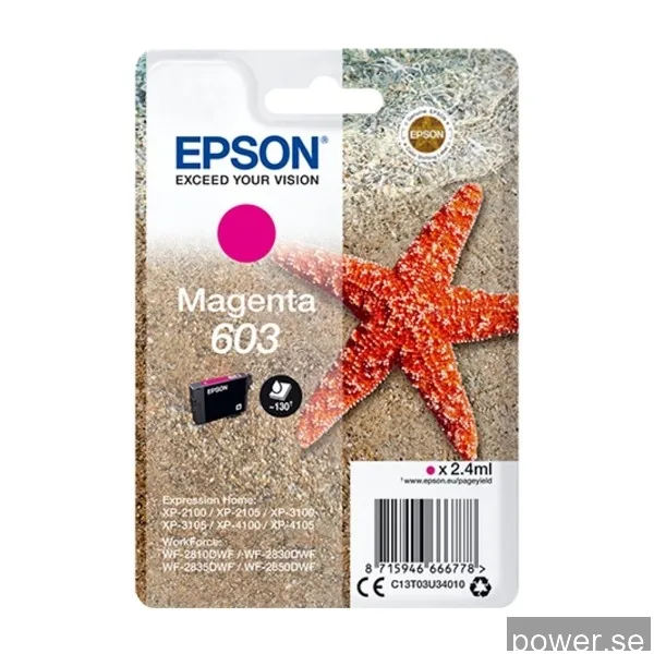 Epson 603 Magenta, 130 sidor