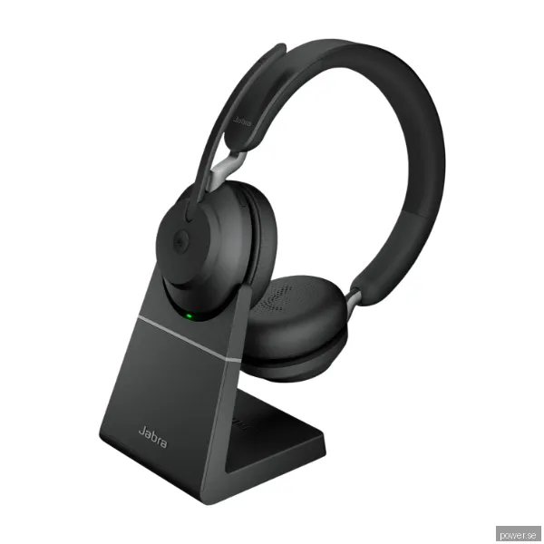 Jabra Evolve2 65 Link380a MS Stereo Stand Black