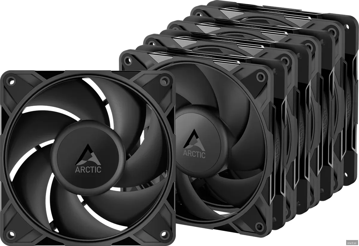 Arctic P12 Pro PST (5-pack) - Chassi fläkt - 120mm - Svart