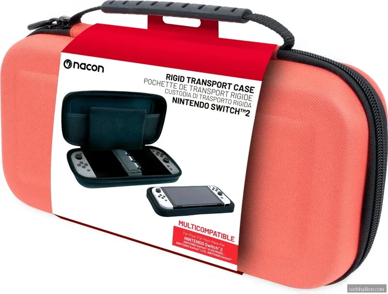 Nacon Switch 2 Pouch - Ljus Röd