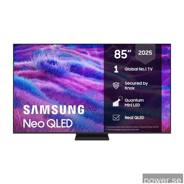 Samsung 85" QN80F Neo QLED 4K MiniLED Smart TV (2025)