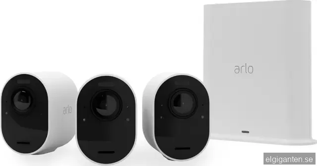 Arlo Ultra 2 4K UHD Trådlöst Övervakningskamerasystem – 3 Kameror