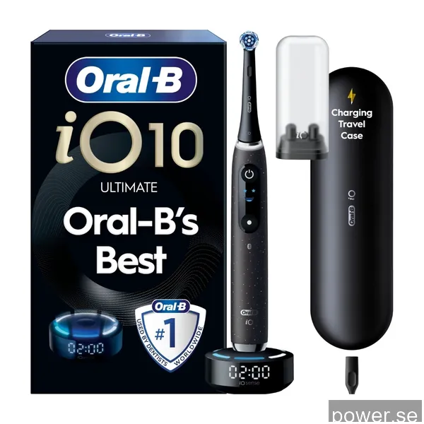 Oral-B iO10 Cosmic Black, Charging Travel Case,