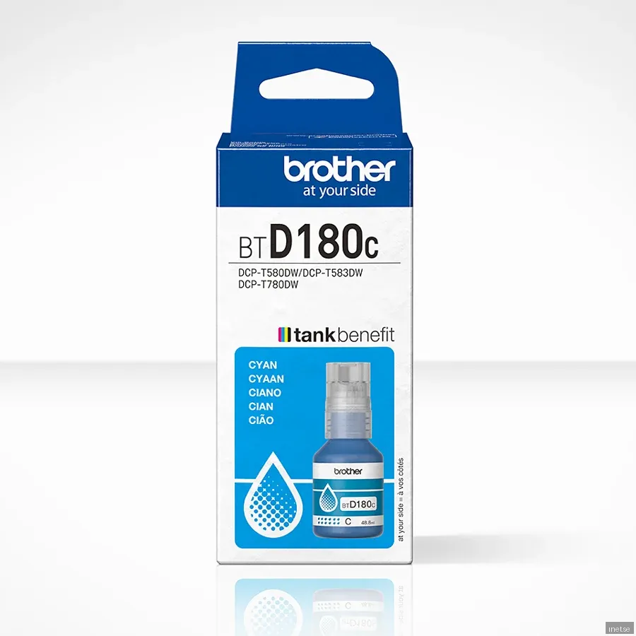 Brother Bläckflaska BTD180C Cyan