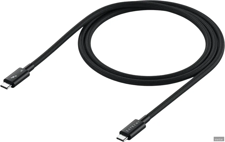 Satechi Thunderbolt 5 Pro-kabel - Svart