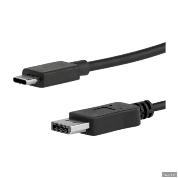 StarTech.com 1,8 M USB-C till DisplayPort-kabel - 4K 60 Hz, svart