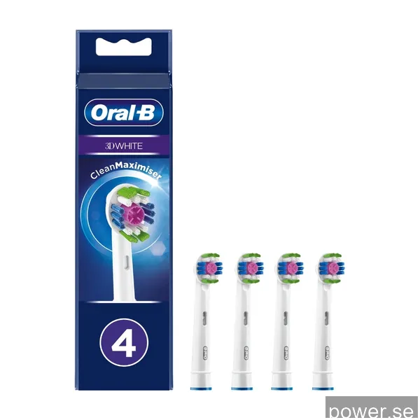 Oral-B 3D, white Borsthuvud 4 st