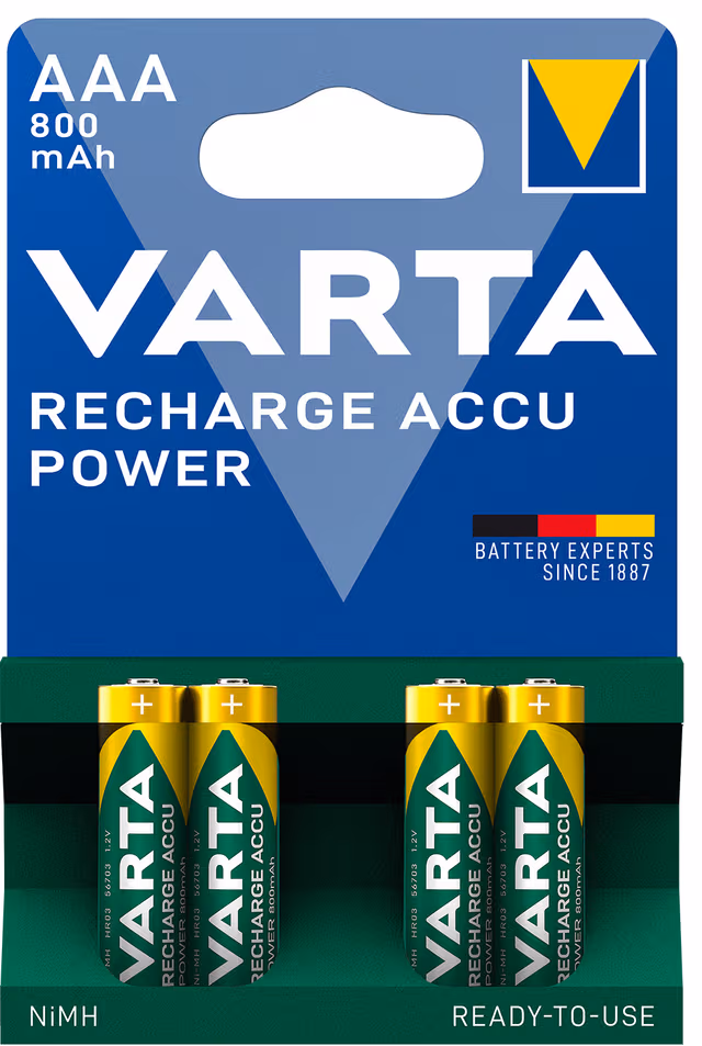 Varta Power AAA 800Mah batteri (4 st)
