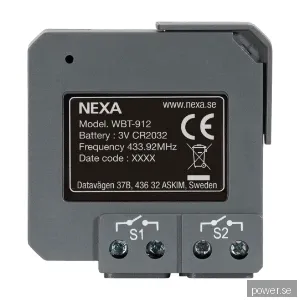 Nexa Wbt-912 sändare