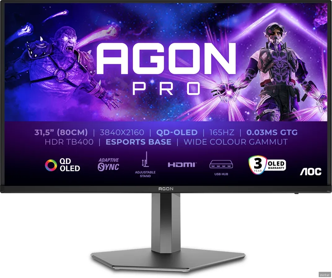 AOC AGON PRO AG326UD 32" - 3840x2160 QD-OLED 165Hz