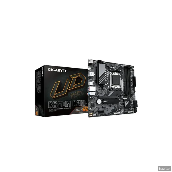 GIGABYTE B650M D3HP Moderkort - AMD B650 - AMD AM5 socket - DDR5 RAM - Micro-ATX