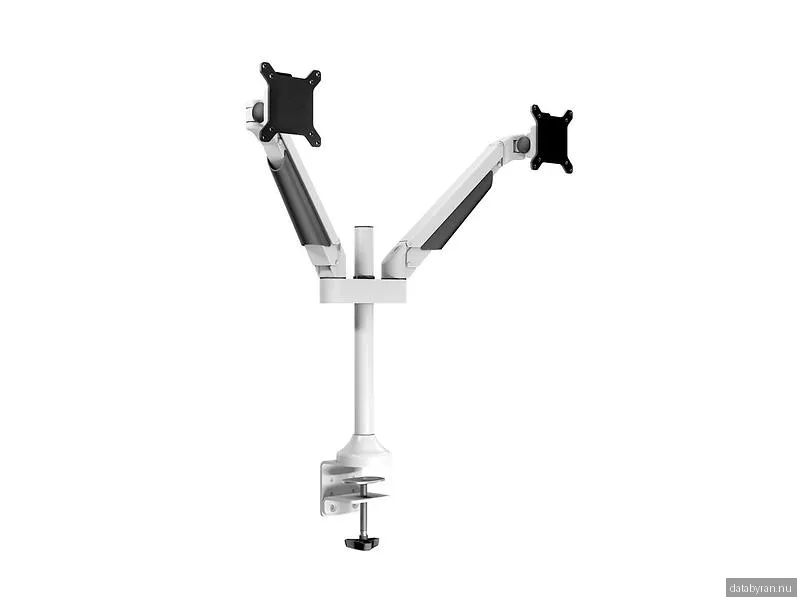 Bordsfäste Multibrackets Gas Lift Arm Dual, 2 skärmar 15-32" - Vit
