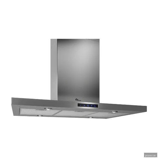 Thermex Harwich II frihängande köksfläkt för extern motor, 90 cm stål