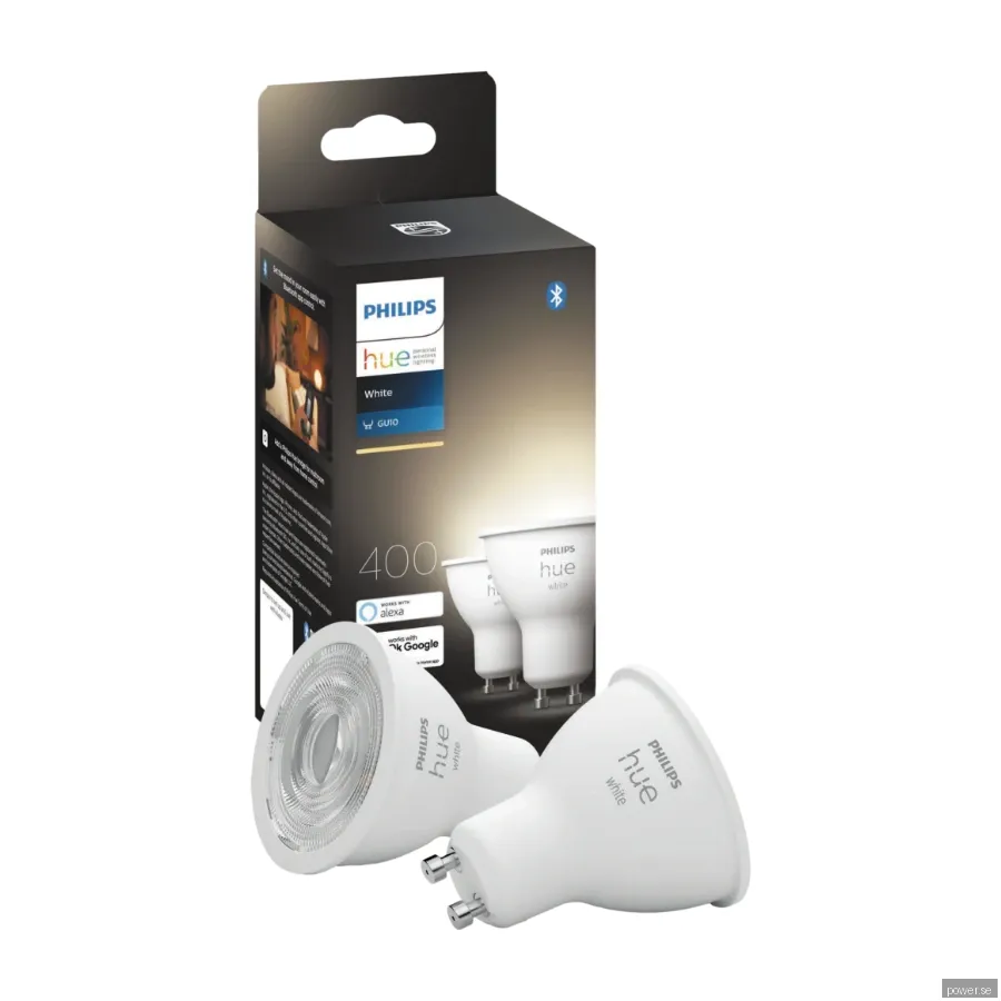 Philips Hue W smart lampa 5,2W GU10 2 st