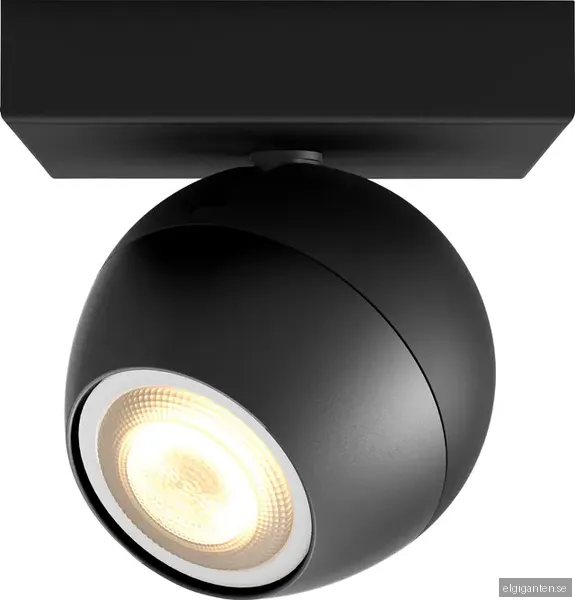 Philips Hue Buckram Enda spotlight, svart 1x5w