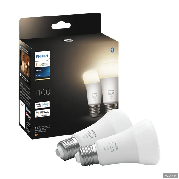 Philips Hue White A60 E27 1100 Lumen - 2-Pack