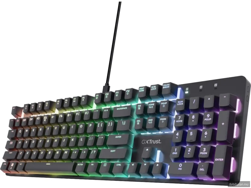 Trust GXT 871 Zora Mekaniskt Gamingtangentbord RGB, Huano Linear Switchar