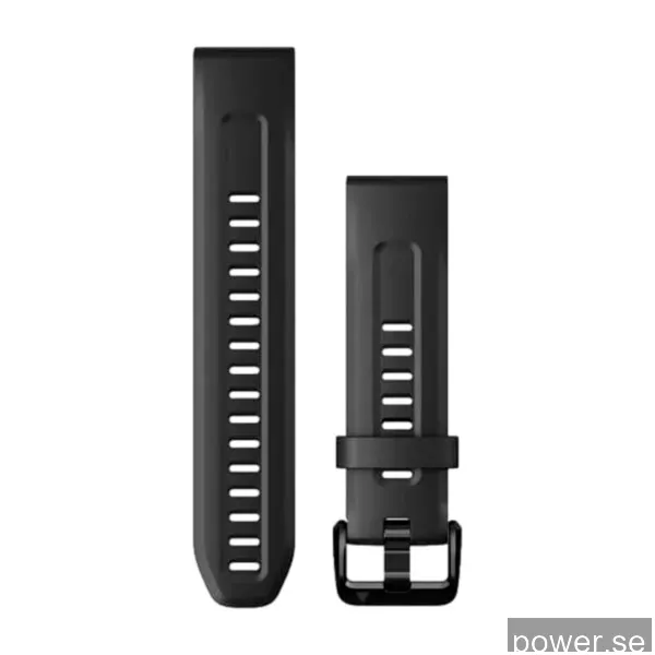 Garmin QuickFit 20mm Black Silicone Band