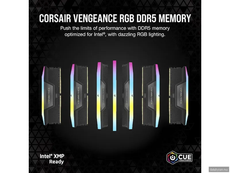 48 GB (2x24GB) DDR5-6000 Corsair Vengeance RGB CL36, XMP - Svart