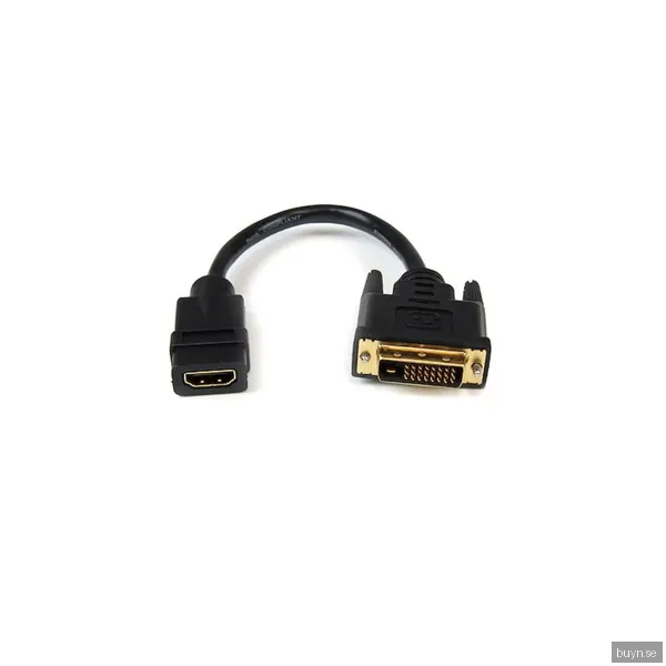Startech 20cm Hdmi till Dvi Dongle Adapter Cabl Hdmi Female till Dvi D Male
