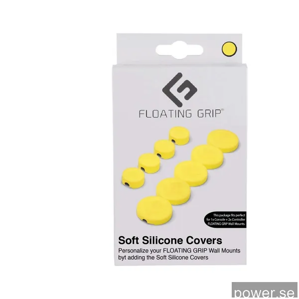 Floating Grip Soft Silicon Covers for wall mounts - Yellow