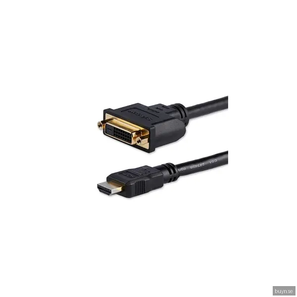 Startech 20cm Hdmi till Dvi-D (F) videoAdapter