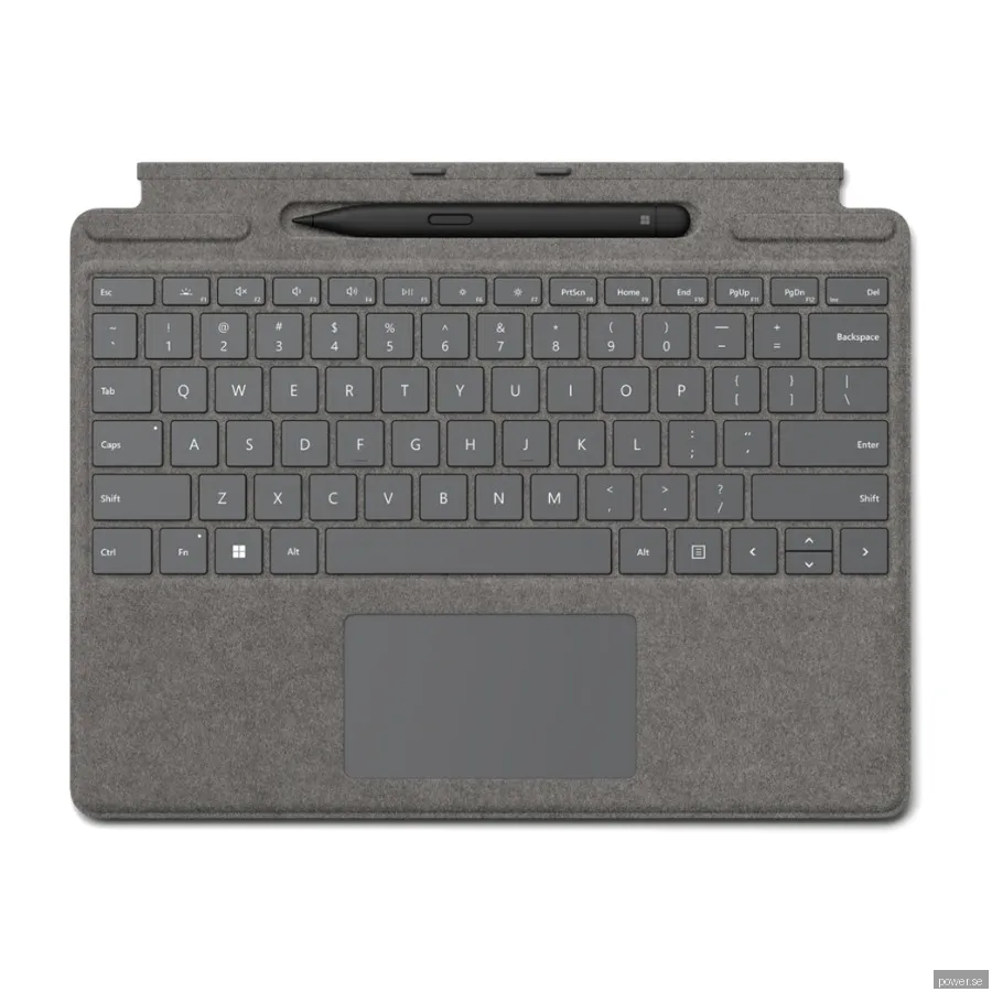 MICROSOFT SURFACE PRO SIGNATURE KEYBOARD WITH MICROSOFT SURFACE SLIM PEN 2 PAKET PLATINA