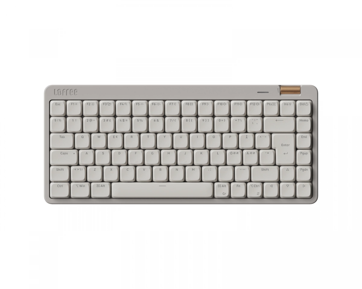 Lofree Flow Lite84 75% Low-Profile Mekaniskt Tangentbord [Lofree Specter] - Marble Grey