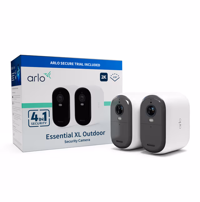 Arlo Essential 2 2K XL Utomhuskamera 2-pack